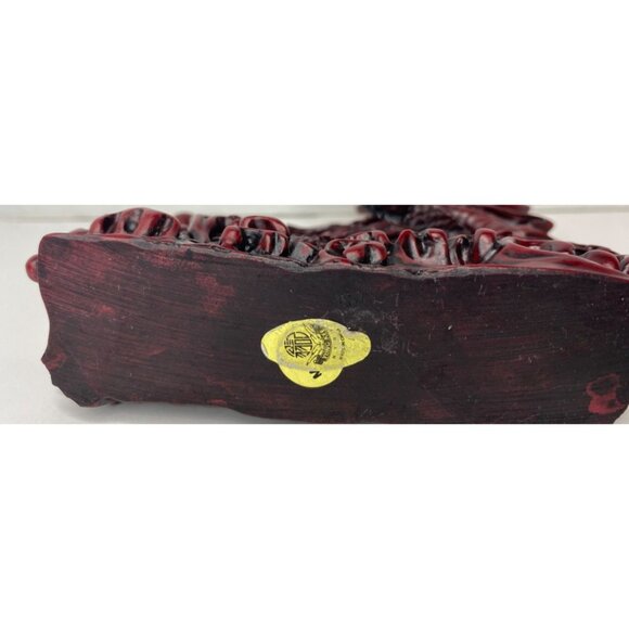 Vintage Chinese Red Resin Lucky Dragon Feng Shui Sculptured Statues Lot of 3 - Picture 5 of 10